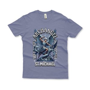 Camiseta Estonada Archangel St. Michael azul marinho