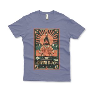 Camiseta Estonada Divine DJS azul marinho
