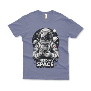 Camiseta Estonada I Need My Space azul marinho