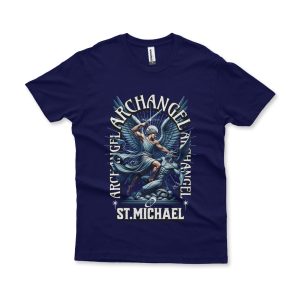 Camiseta Archangel St. Michael azul marinho