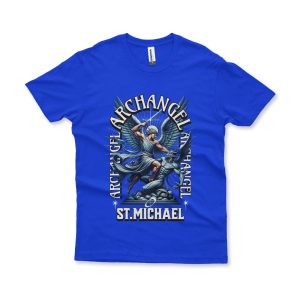 Camiseta Archangel St. Michael azul royal