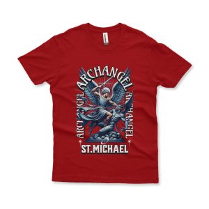 Camiseta Archangel St. Michael vinho