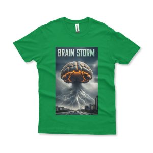 Camiseta Brain Storm verde bandeira