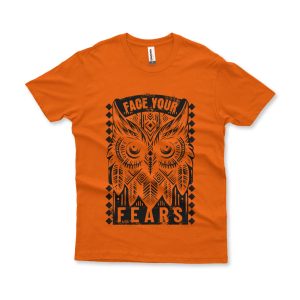 Camiseta Face Your Fears laranja