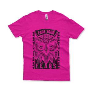 Camiseta Face Your Fears rosa pink