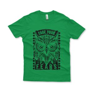 Camiseta Face Your Fears verde bandeira