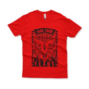 Camiseta Face Your Fears vermelho