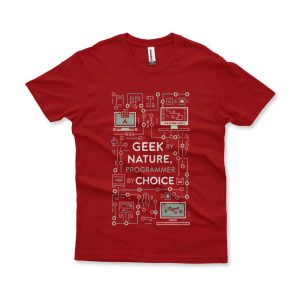 Camiseta Geek by Nature vinho