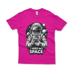 Camiseta I Need My Space rosa pink