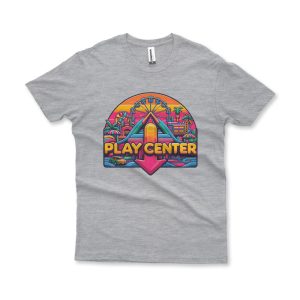 Camiseta Play Center cinza mescla