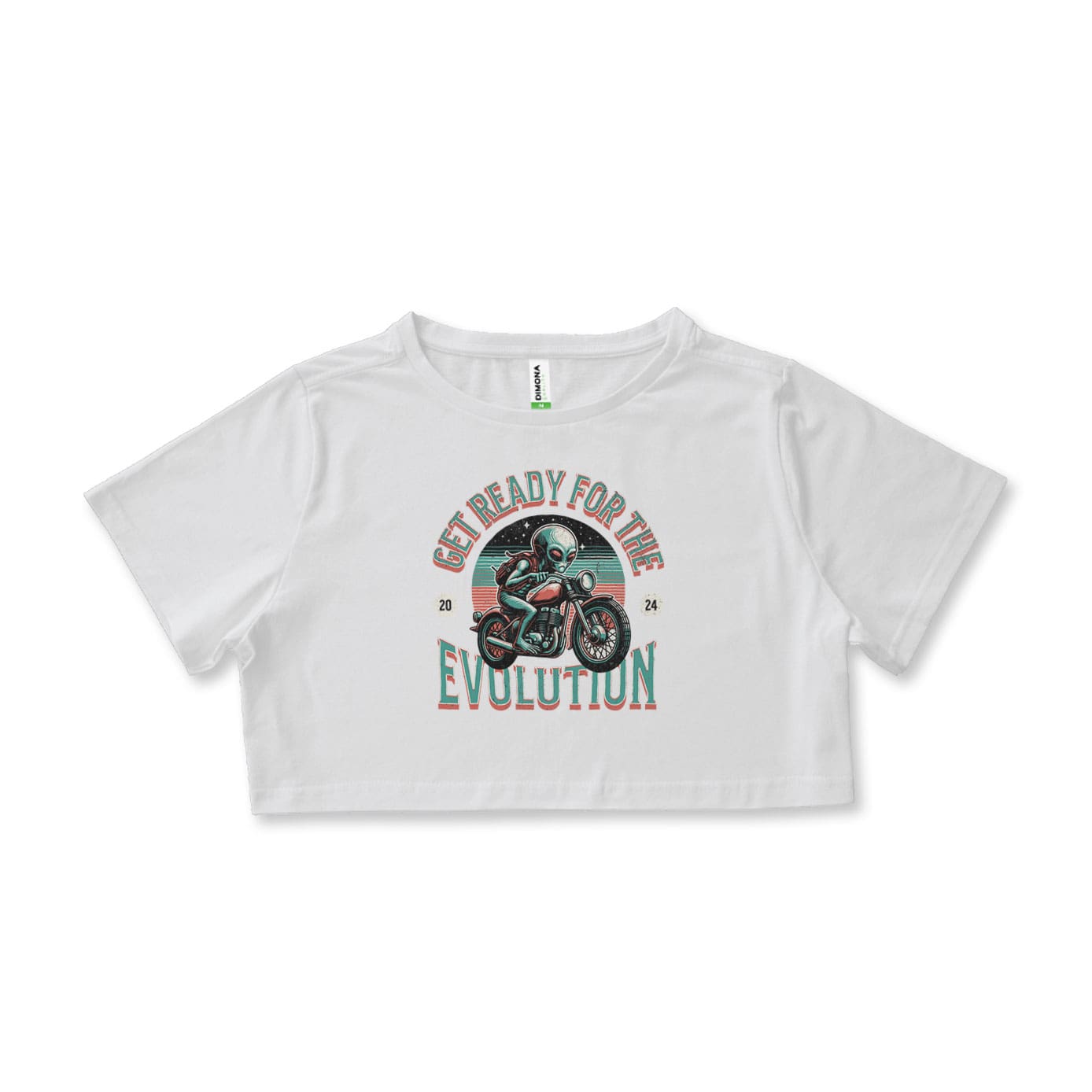 Cropped Alien Riders branco