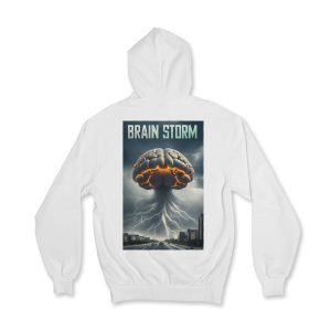 Moletom Zíper Brain Storm branco