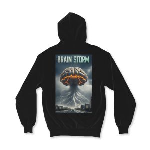 Moletom Zíper Brain Storm preto