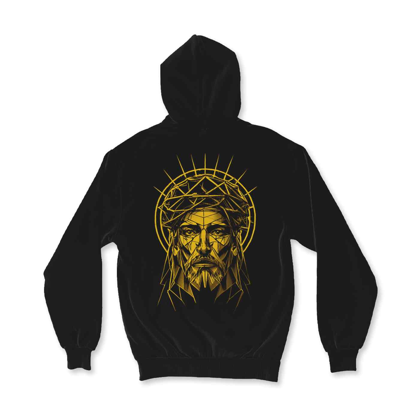 Moletom Zíper Geometric Jesus preto