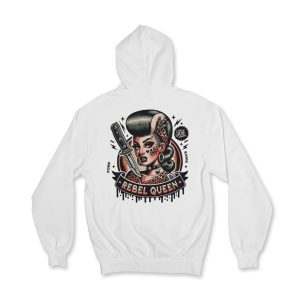 Moleton Ziper Rebel Queen Branco
