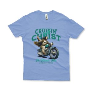 Camiseta Estonada Jesus Rider azul royal