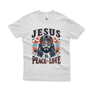 Camiseta Peace & Love branco