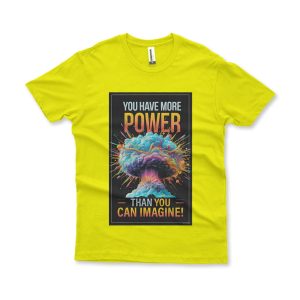 Camiseta More Power amarelo canário