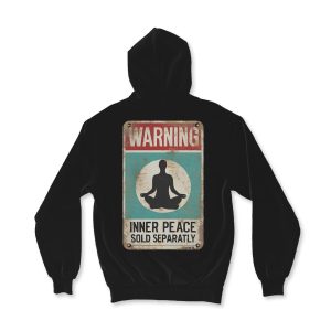Moletom Zíper Inner Peace preto